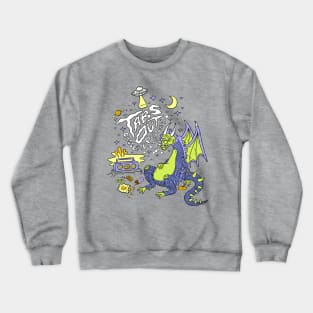 Dragin' by Liz Pavlovic Crewneck Sweatshirt